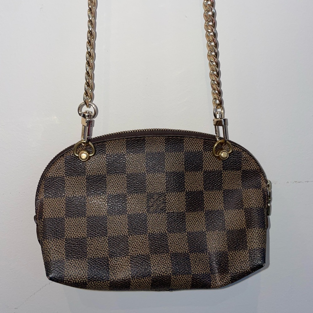 Louis Vuitton Damier Cosmetic Pouch turned purse